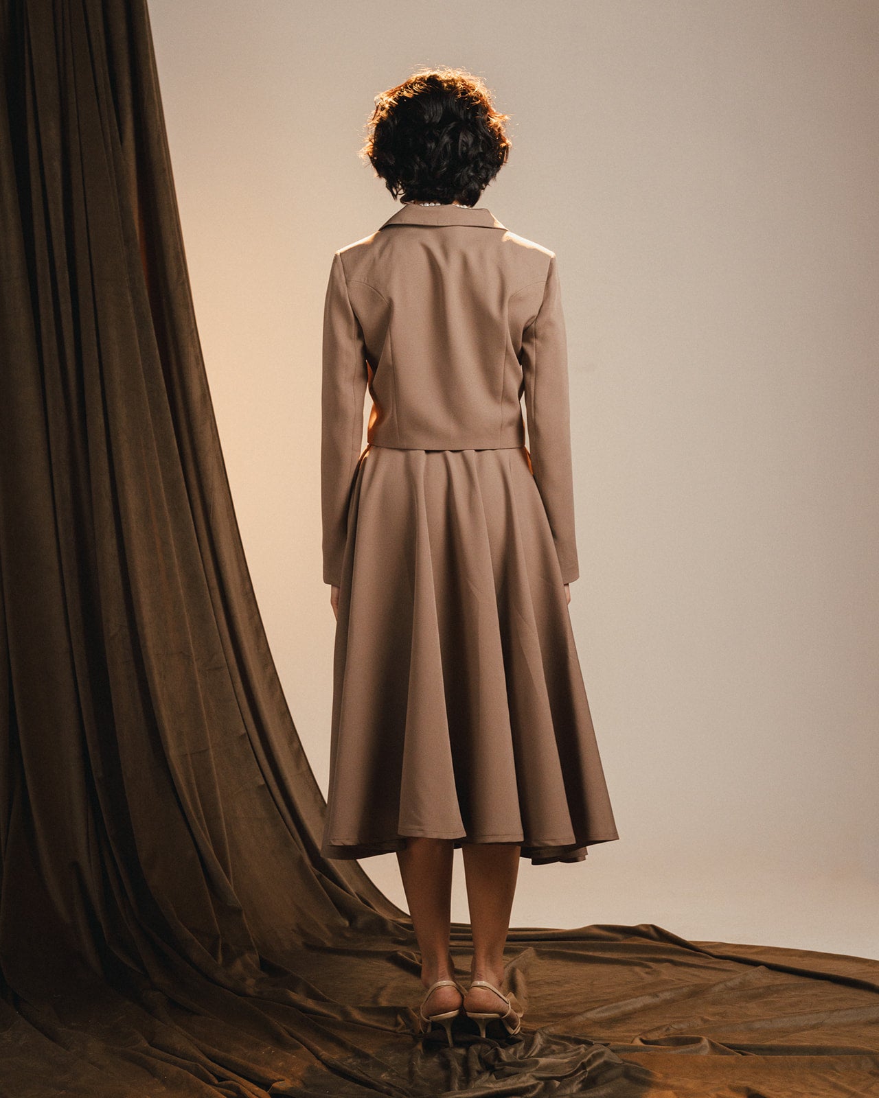 Flowy Light Mocha Skirt