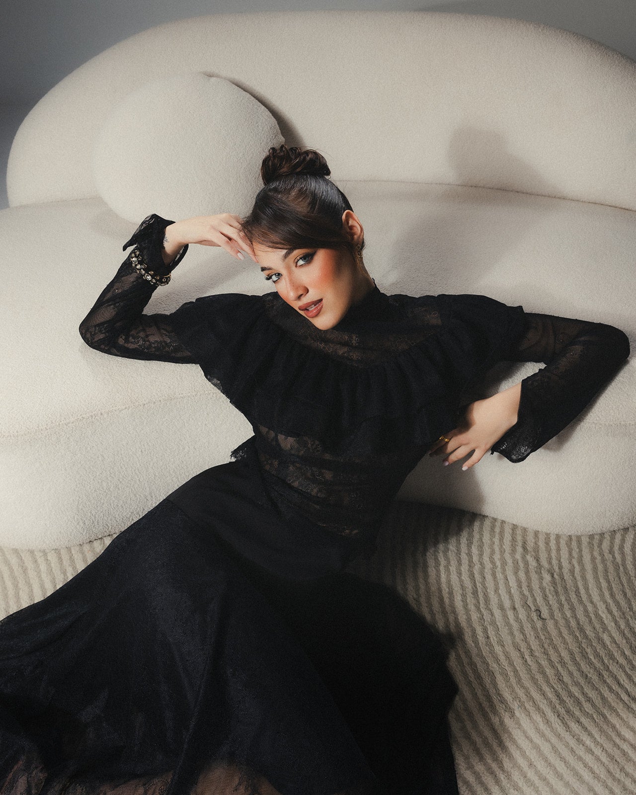 Full view of MYSHA lace set