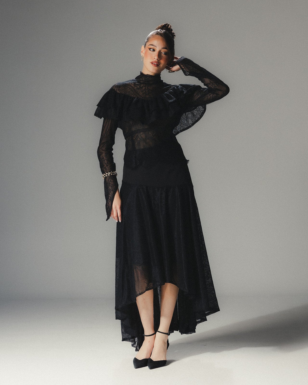 Full view of MYSHA lace set