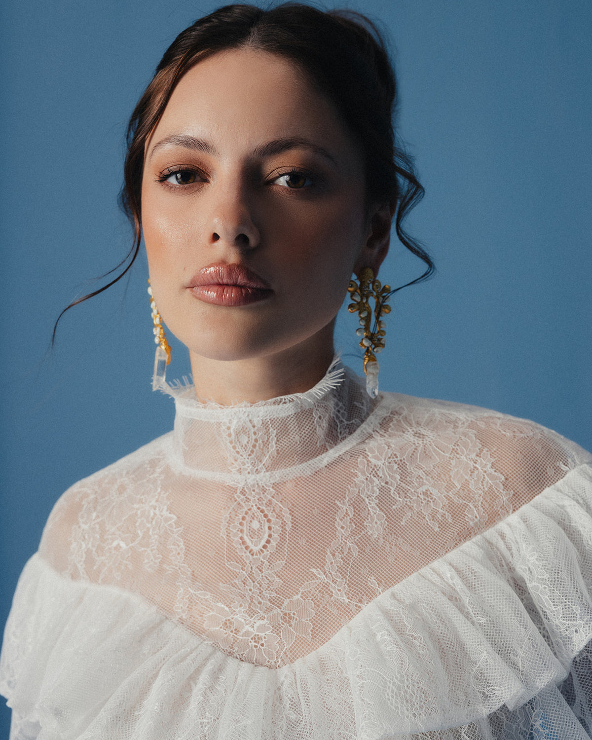 The Pearl Lace Set in Ivory