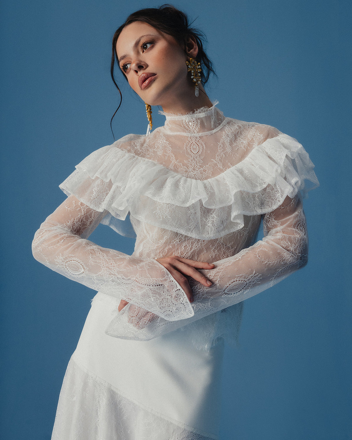 The Pearl Lace Set in Ivory