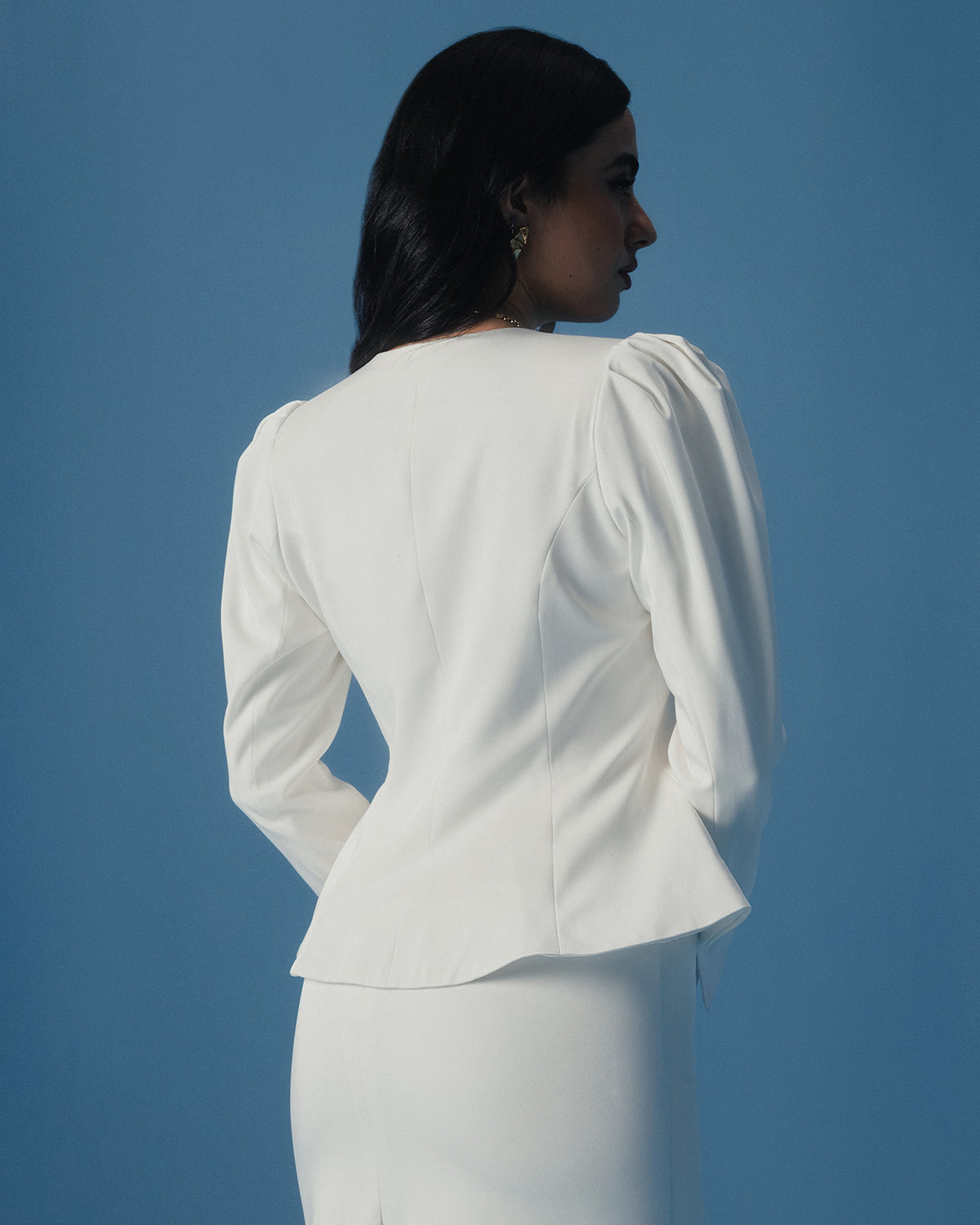 The Valerie Blazer in Ivory