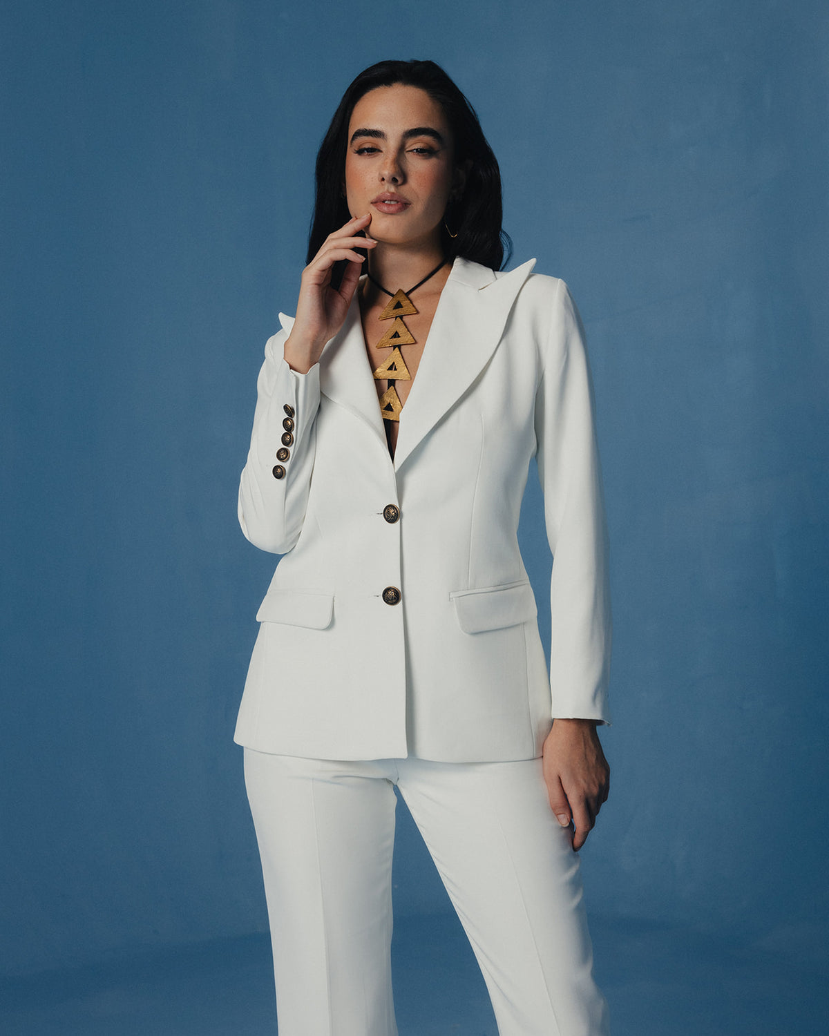 The Victoria Blazer in Ivory