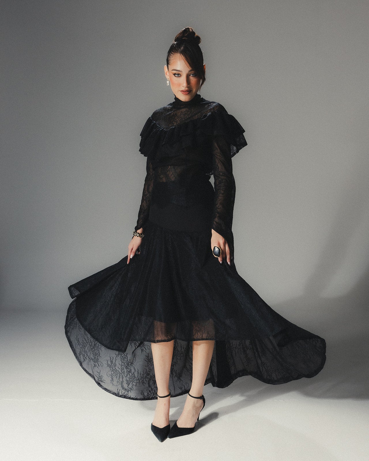 Full view of MYSHA lace set