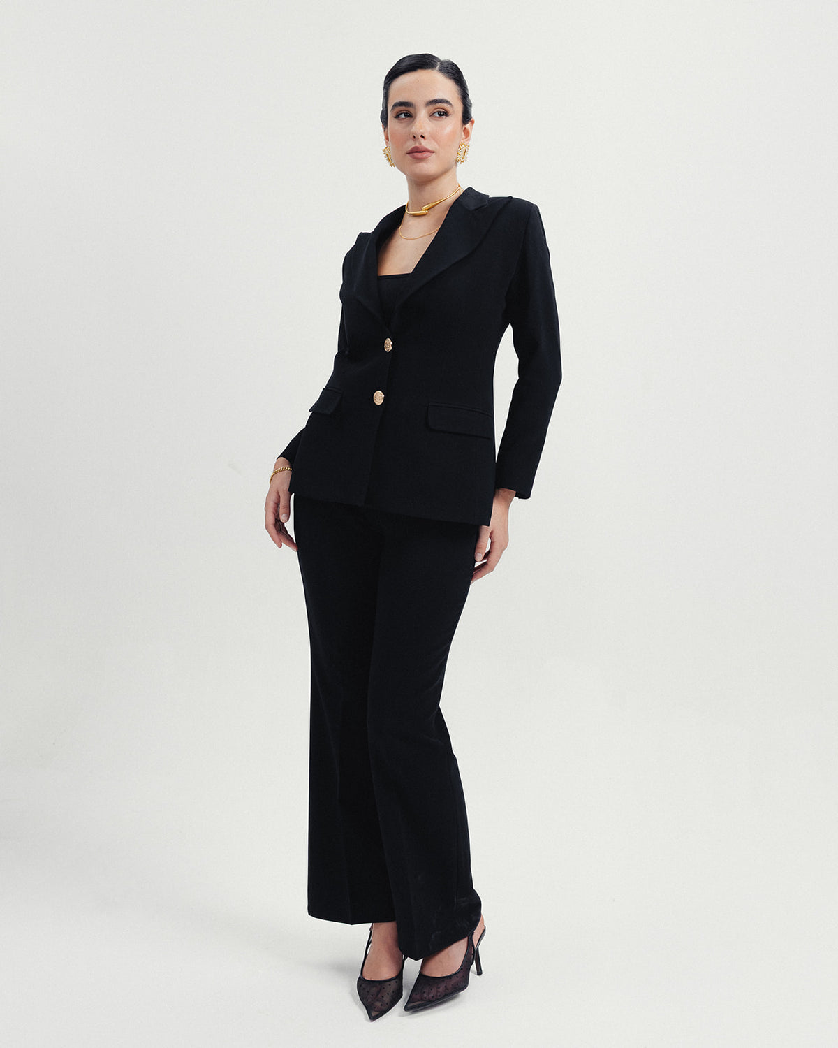 The Victoria Blazer in Noir