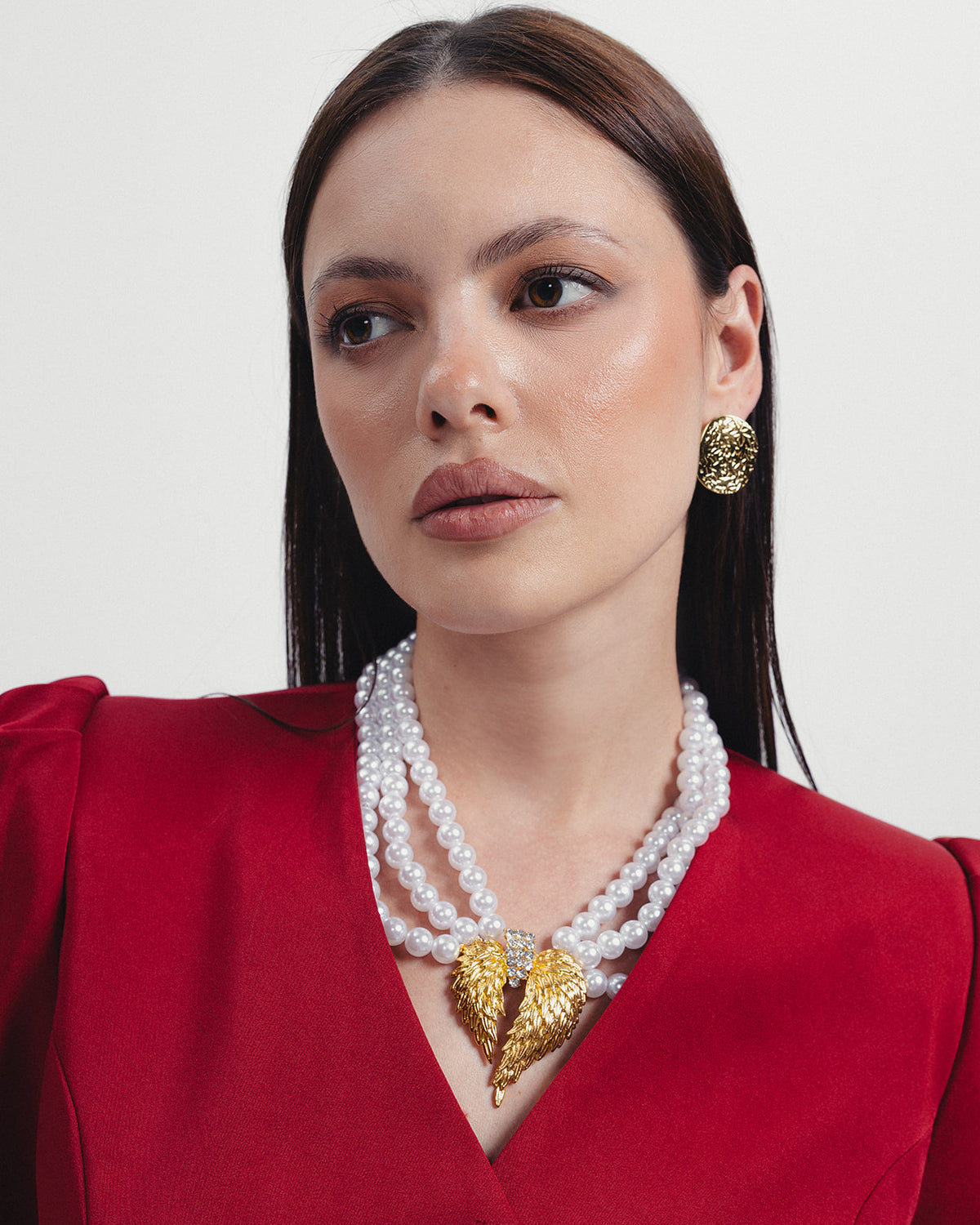The Valerie Blazer in Crimson