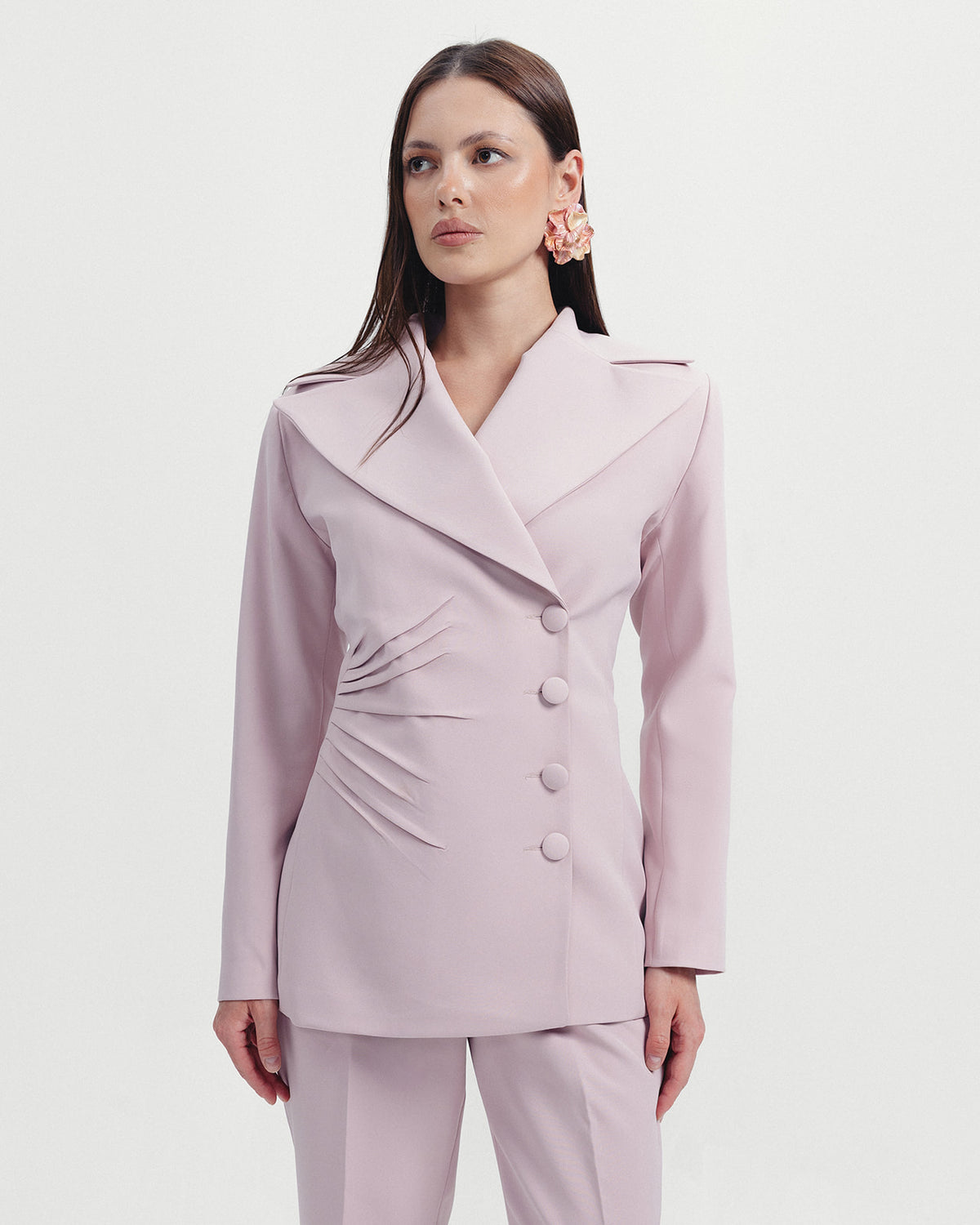 The Camille Blazer in Blush