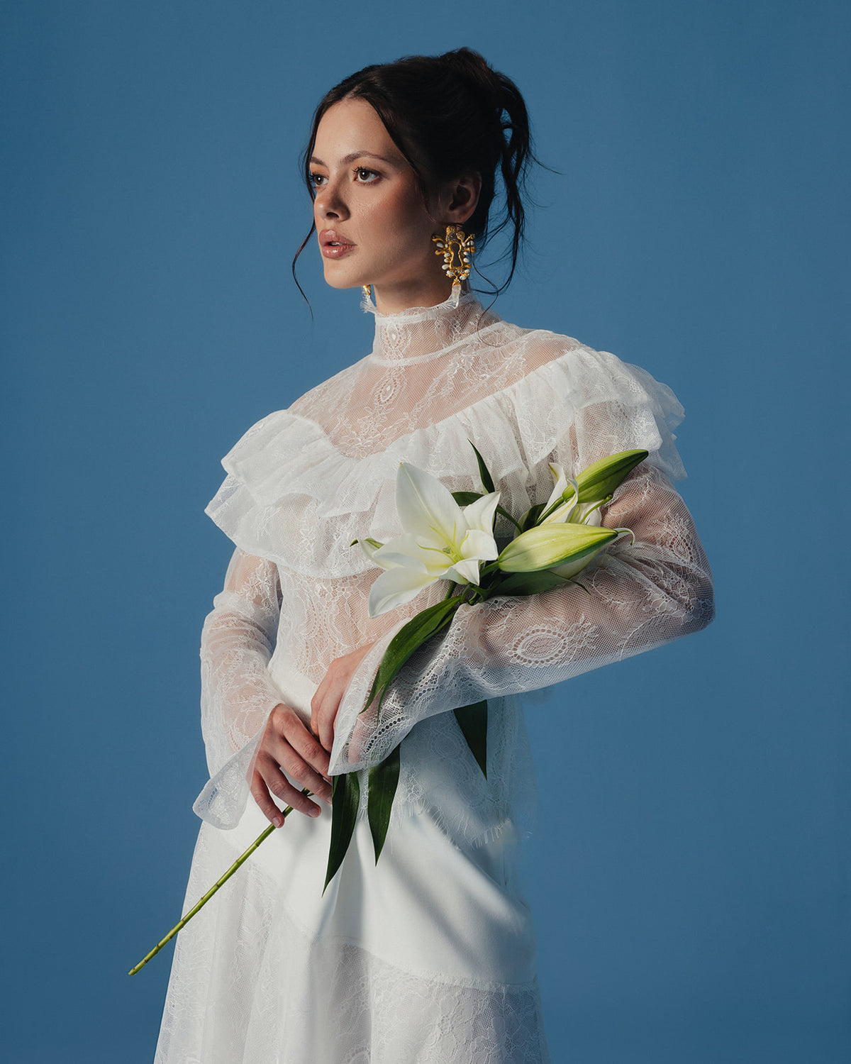 The Pearl Lace Set in Ivory