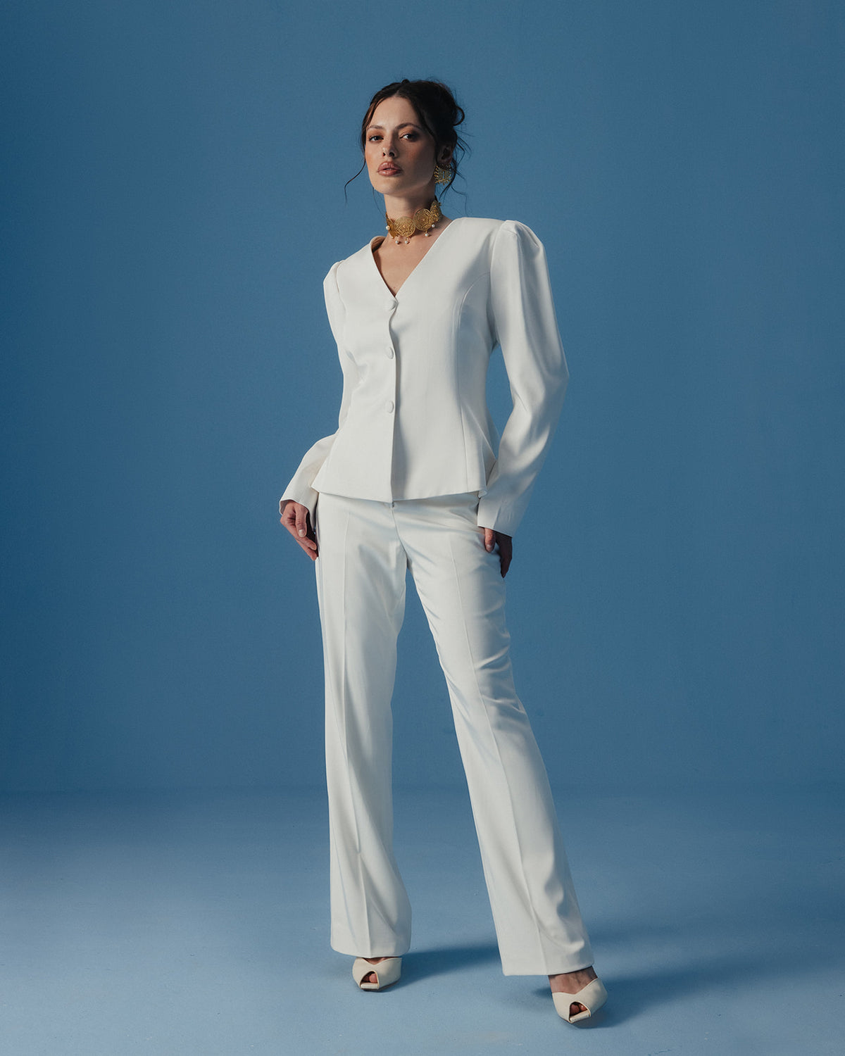 The Valerie Pants in Ivory