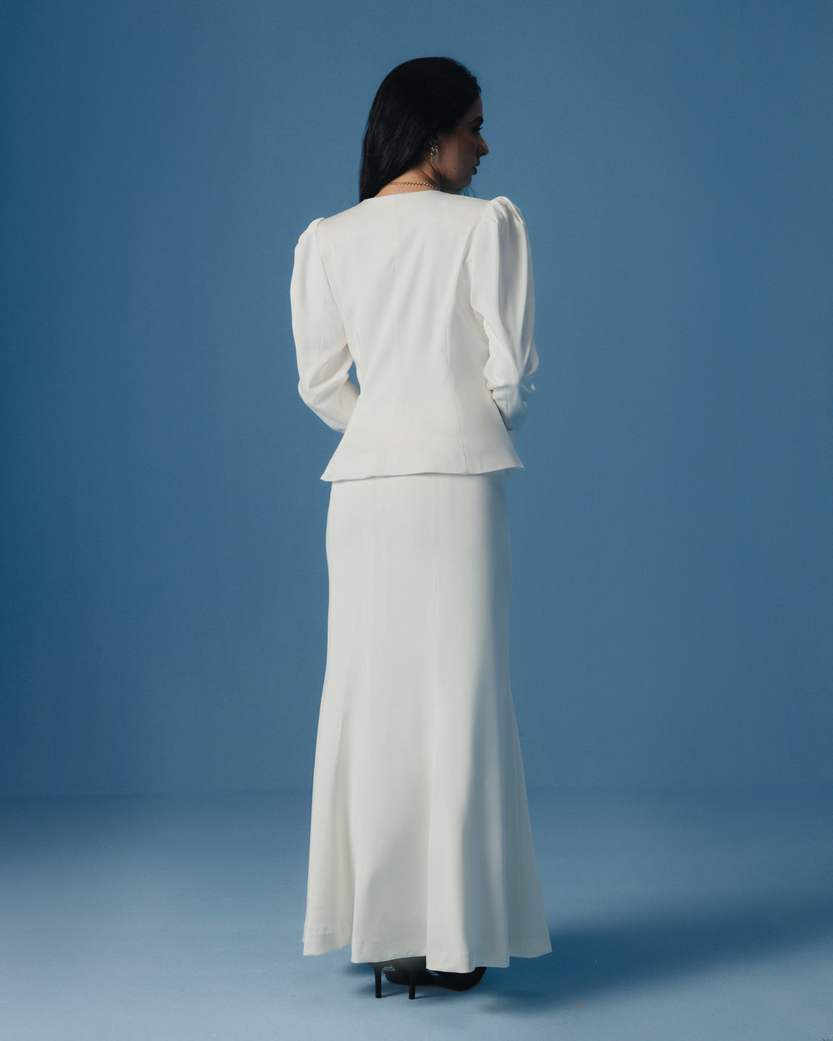 The Valerie Mermaid Skirt in Ivory